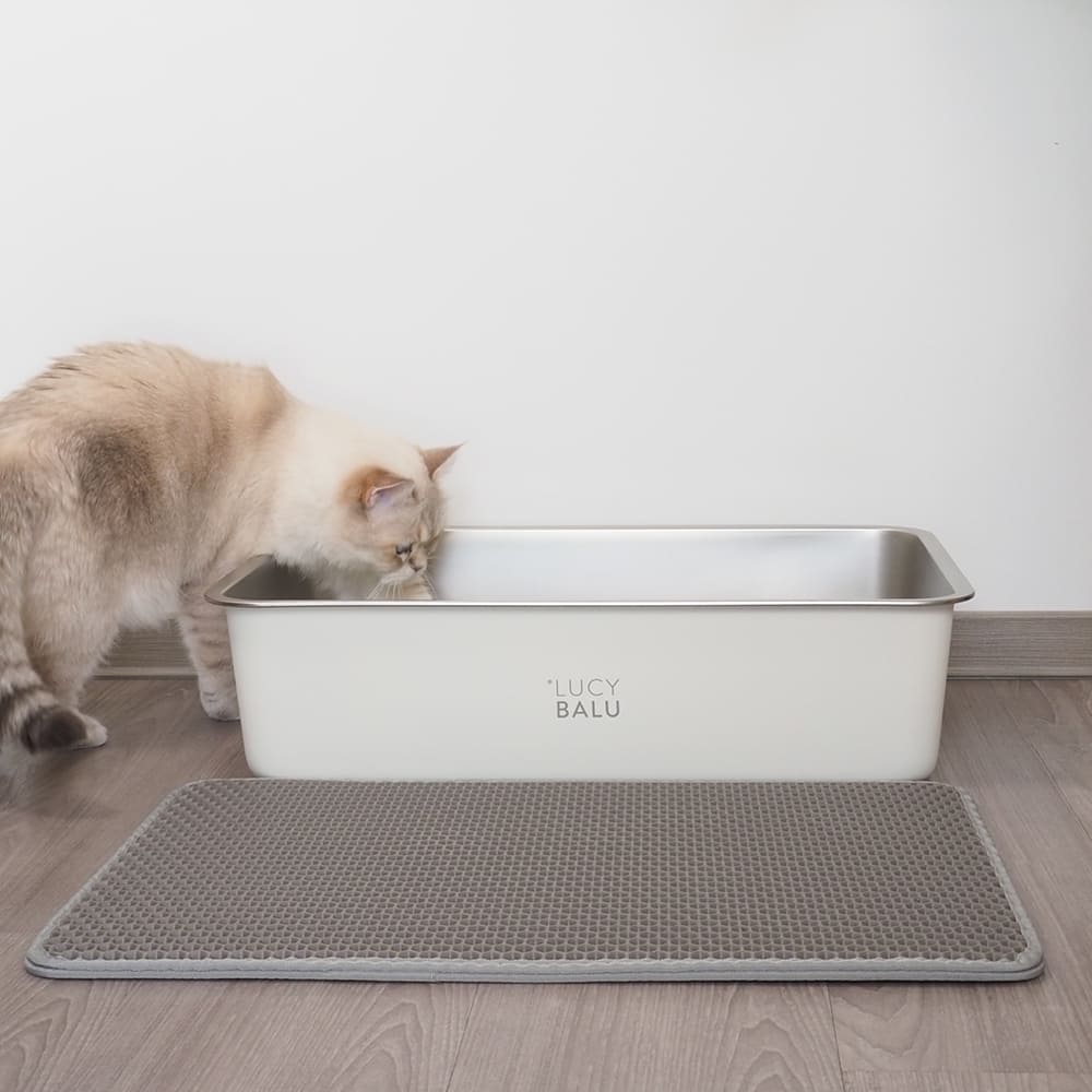 Mikato | Rutschfeste Katzenstreumatte mit Wabenstruktur