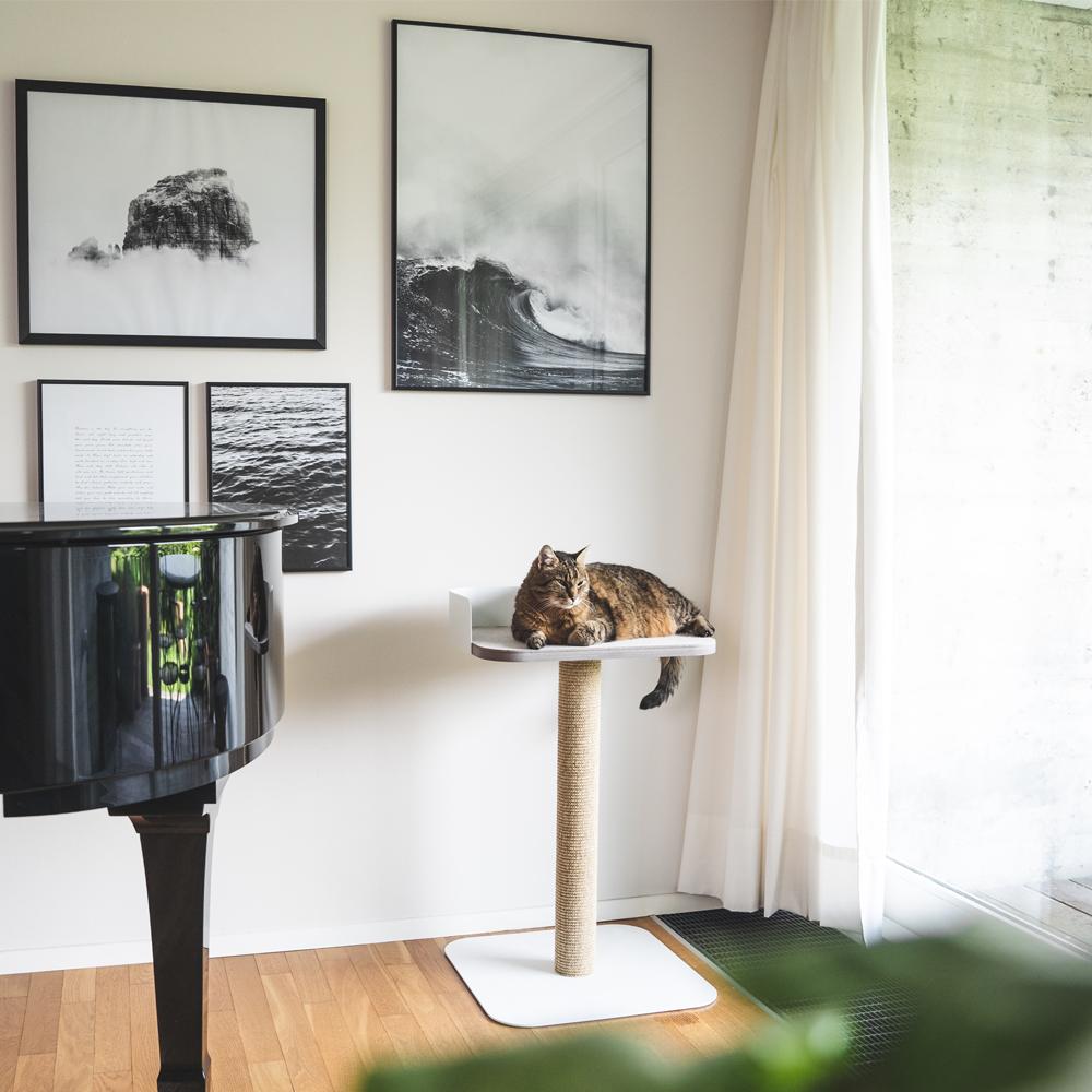 MilaMau | Moderner Kratzbaum mit Liegeplattform