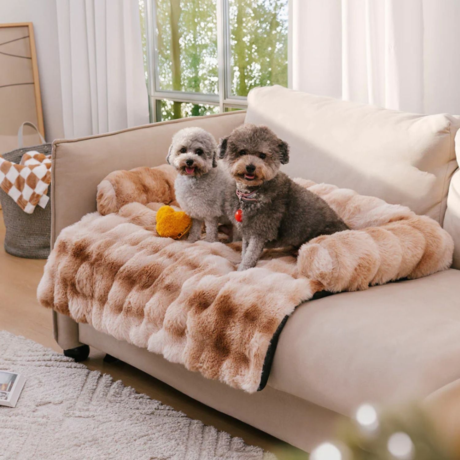 PuraSoft | Flauschige Sofa-Decke für Hunde & Katzen