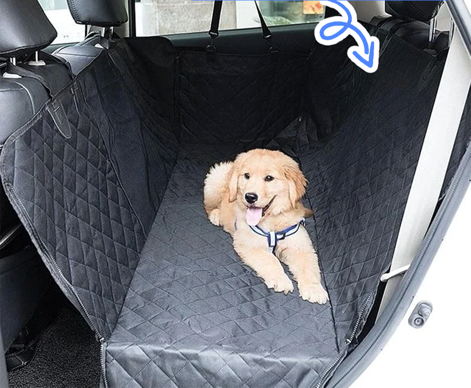 DrivePaws | Premium Autoschutzdecke für Hunde – Rückbank & Kofferraum