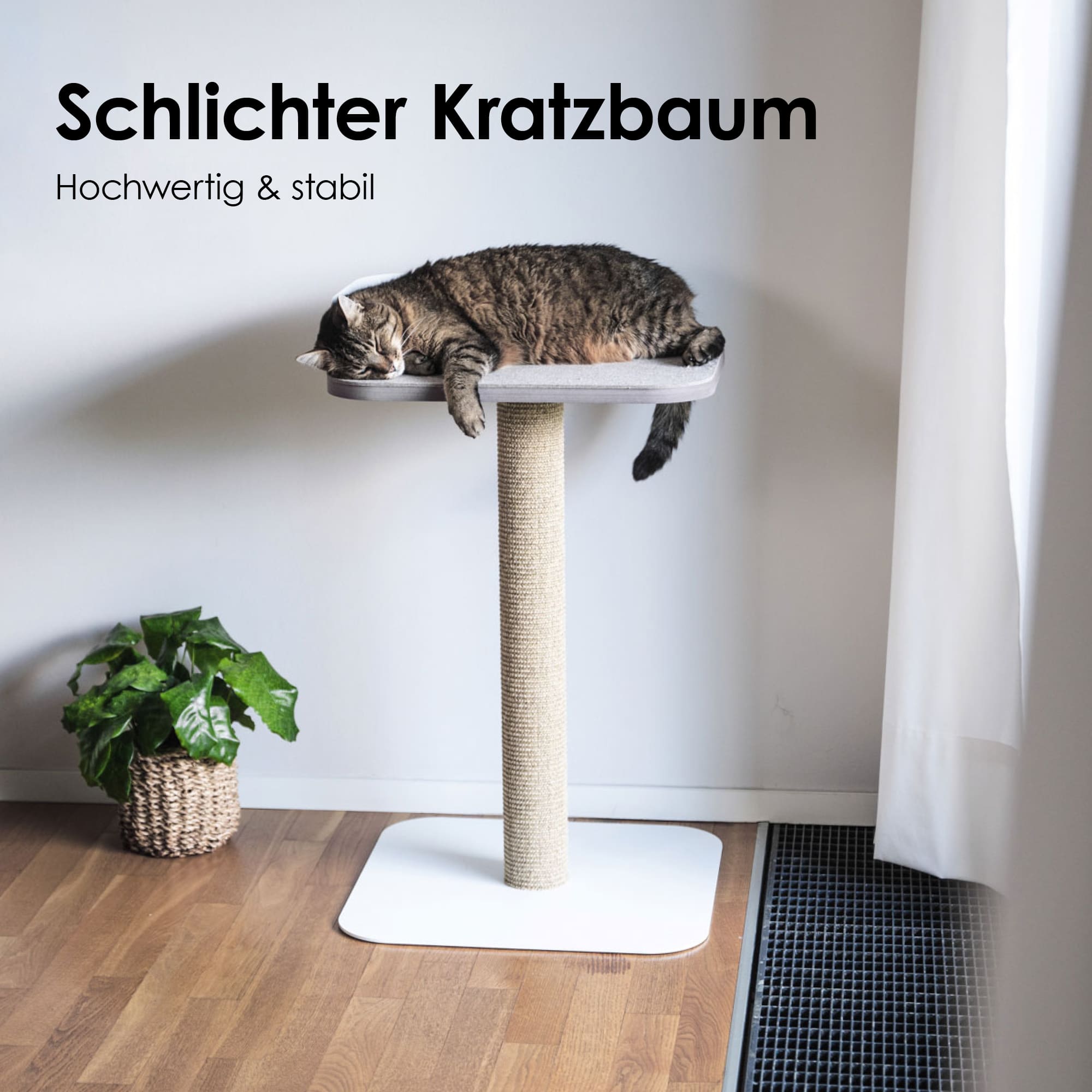 MilaMau | Moderner Kratzbaum mit Liegeplattform