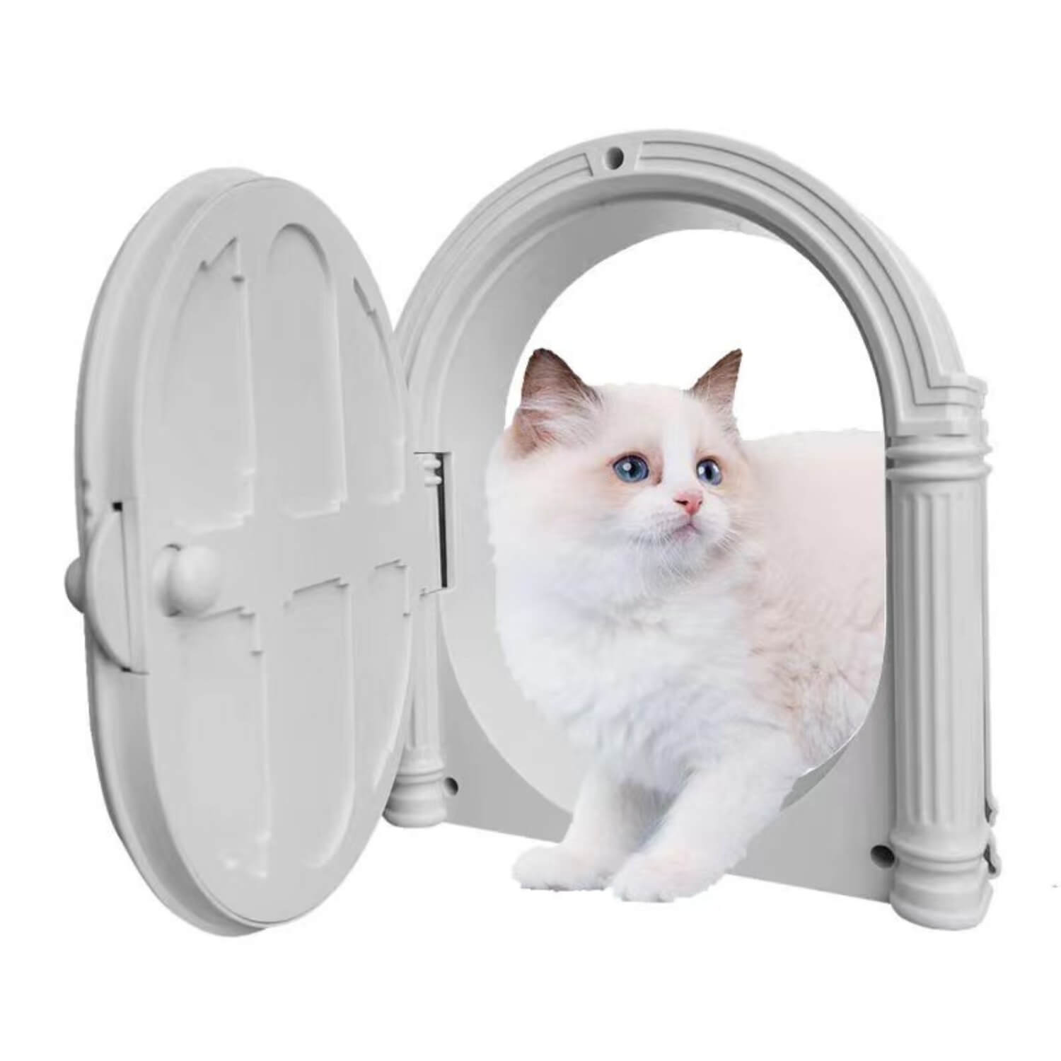 BellaPet | Haustiertür im klassischen Bogen-Design für Katzen und kleine Hunde