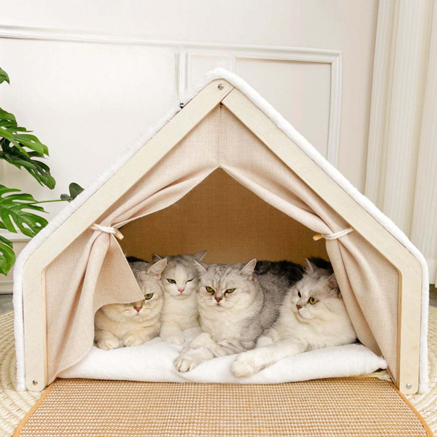 Liora | Gemütliches Katzenhaus mit Sisaldach