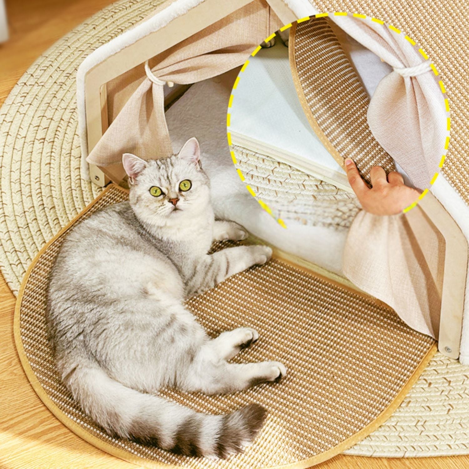 Liora | Gemütliches Katzenhaus mit Sisaldach