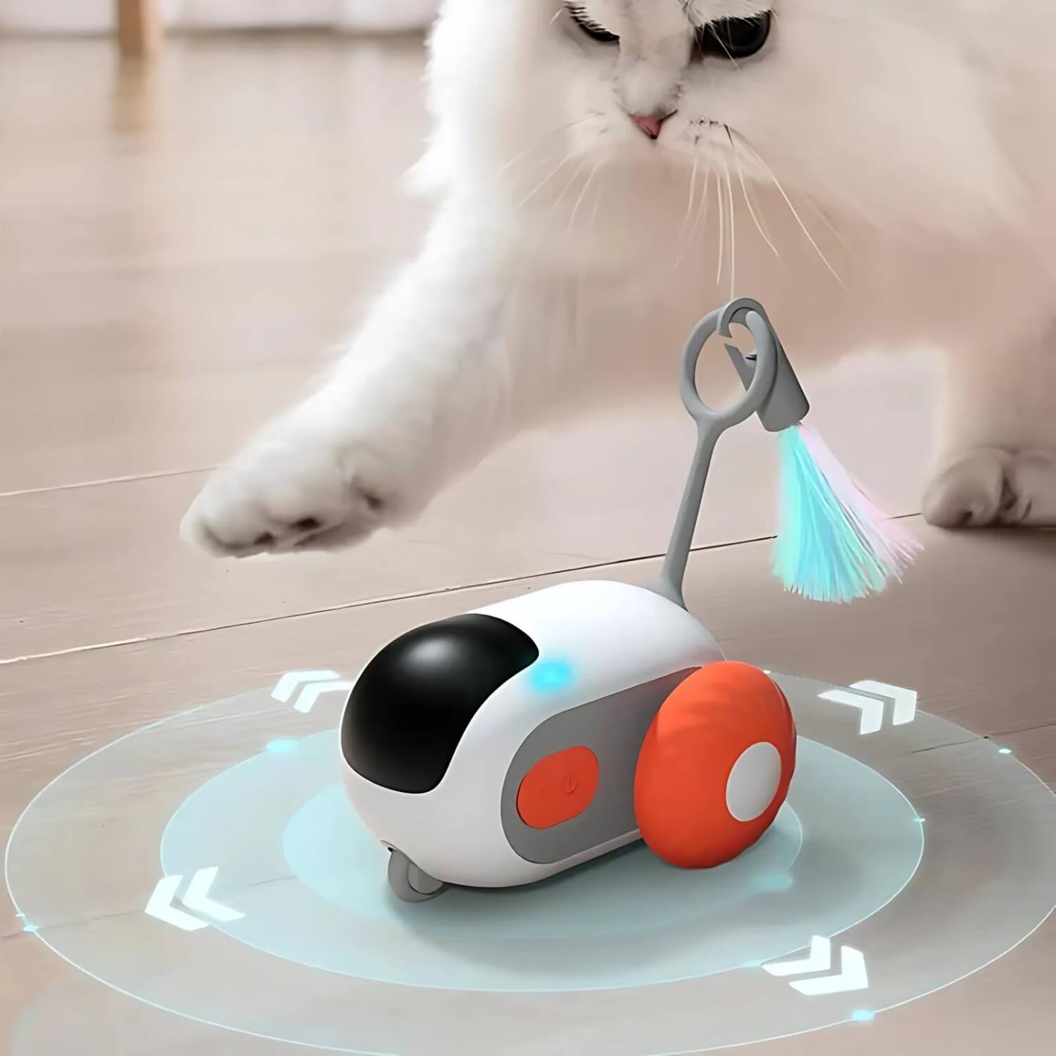 PlayBuddy | Interaktives selbstfahrendes Spielzeugauto für Katzen & Hunde – endloser Spaß