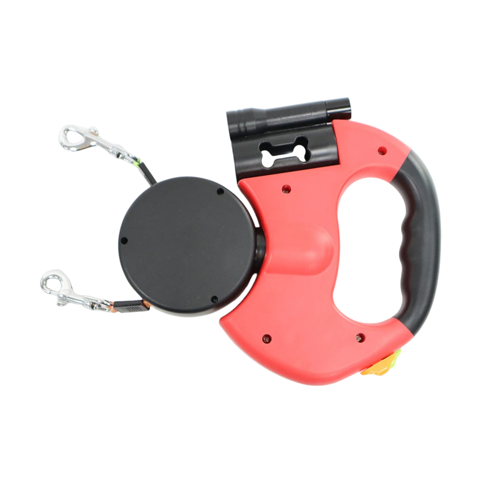 Maxo | Doppelte 360° Rollleine mit LED-Licht & Reflektorfunktion