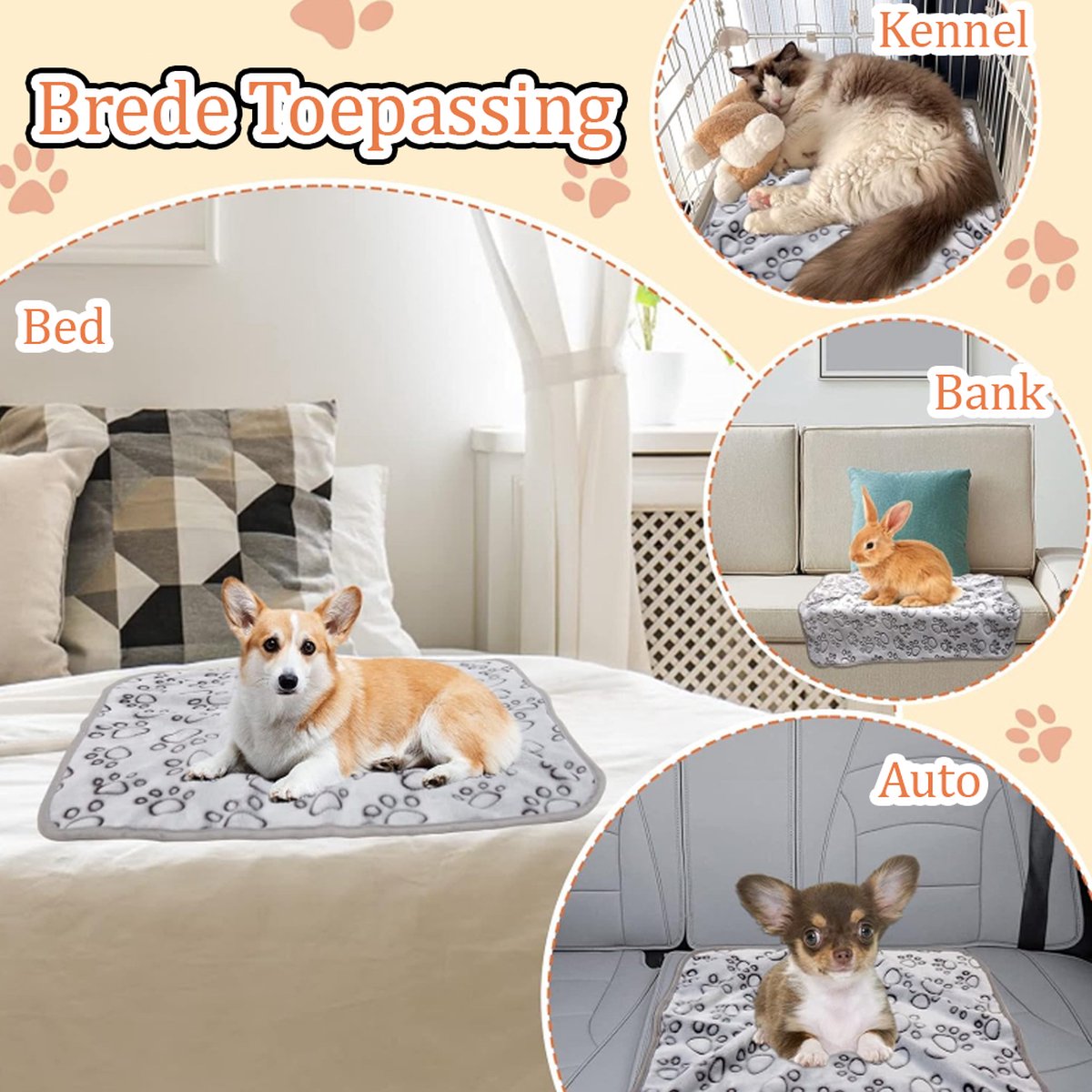 Felltraum | Kuscheldecke für Hunde – Flauschig, Warm & Vielseitig