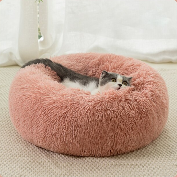 PuffNest | Flauschiges Katzenbett mit Rundum-Komfort