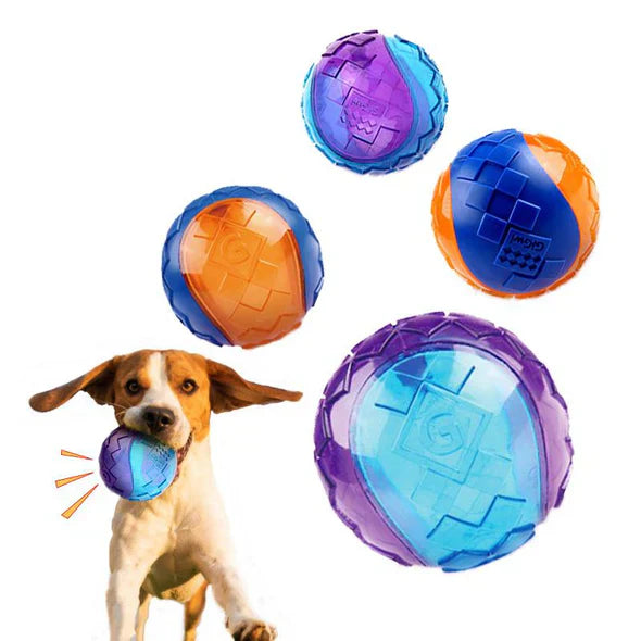 BelloBite | Robuster Kauspielball für Hunde mit Sprung- & Spielspaß-Effekt