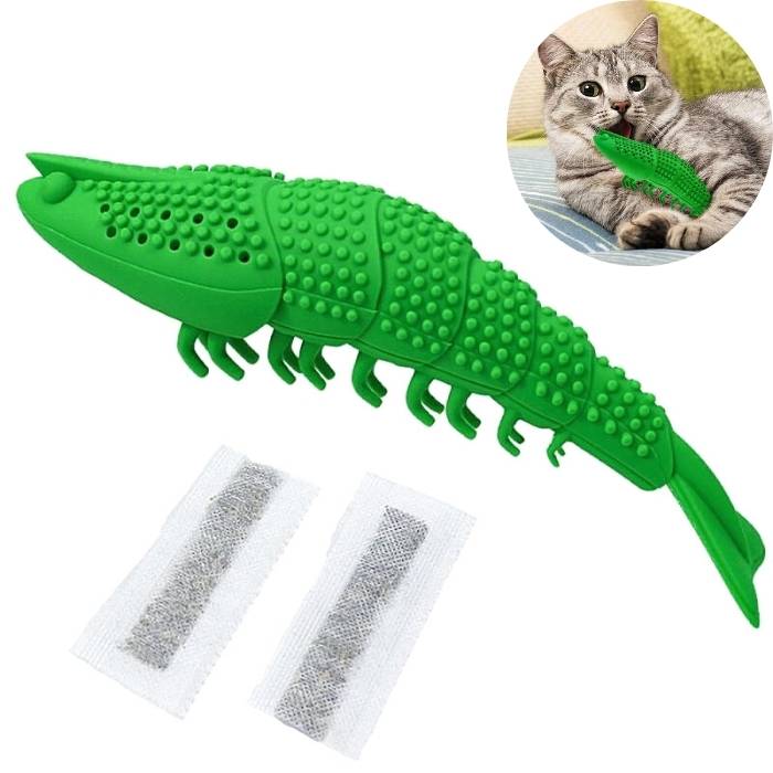 ShrimpyClean | Zahnbürste für Hunde in Garnelenform