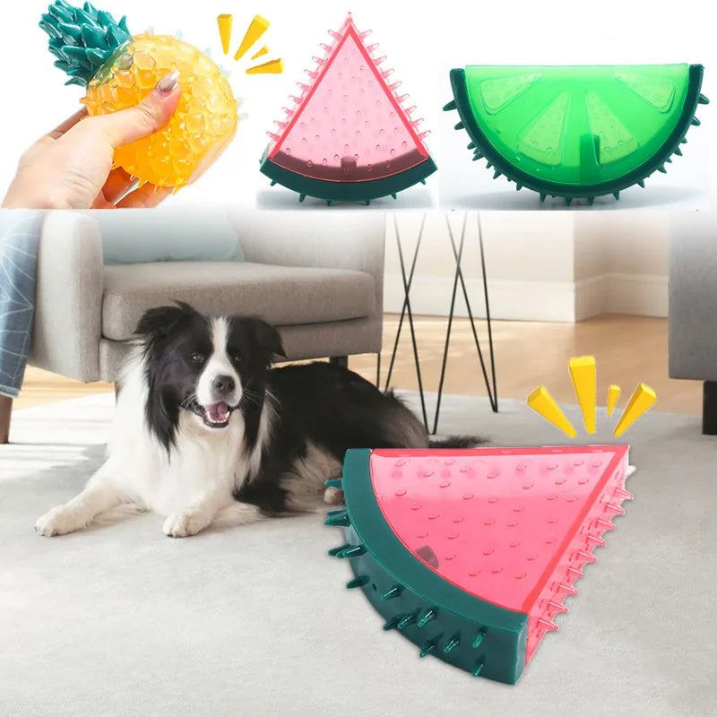 Spike | Kühlendes Hundespielzeug im Frucht-Design mit Zahnpflege-Effekt