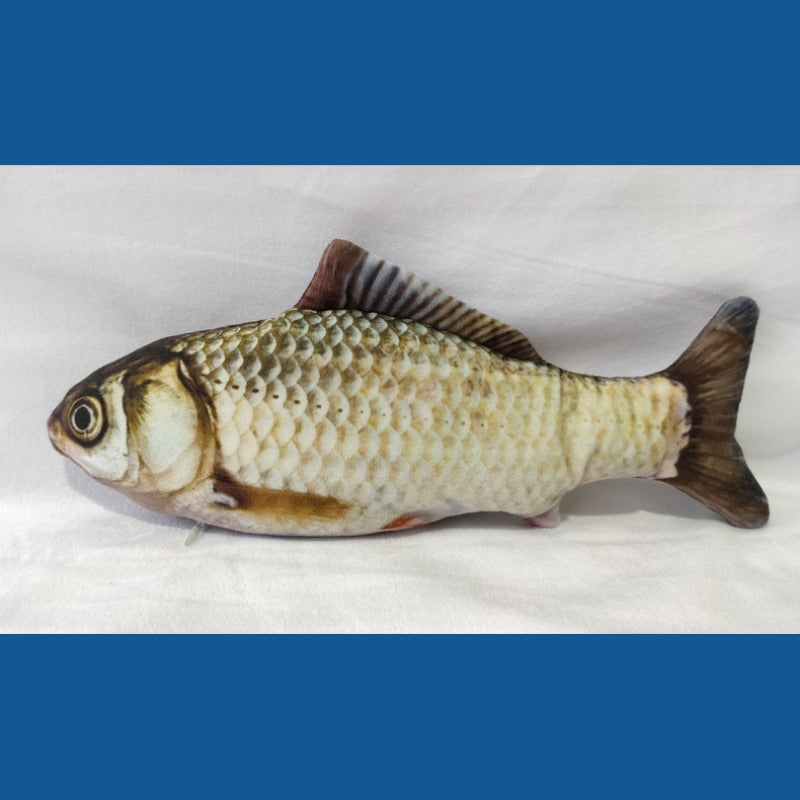 FeliFun | Realistisches Fisch-Plüschspielzeug für Katzen mit Bewegungseffekt