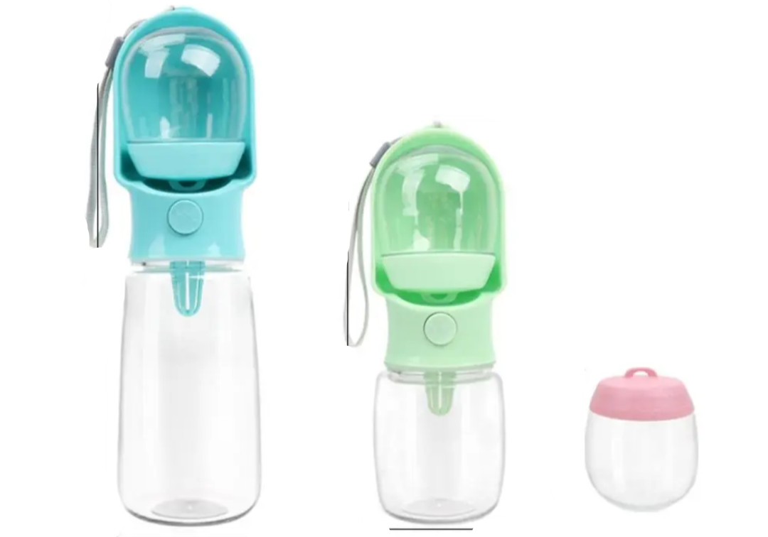 Lunado | 2-in-1 Haustierflasche für Wasser & Futter – Auslaufsicher und tragbar
