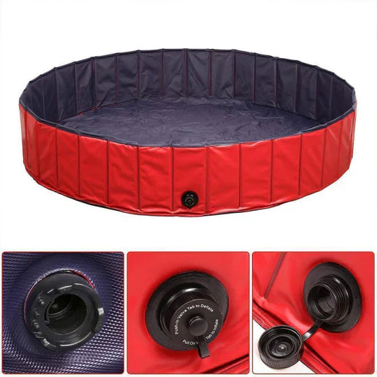 Balu | Faltbarer Hundepool mit Ablassventil für Garten & Terrasse