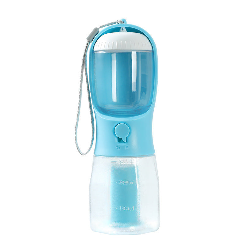 Lunava | Tragbare 3-in-1 Trinkflasche für Hunde mit Futterbehälter & Kotbeutelspender