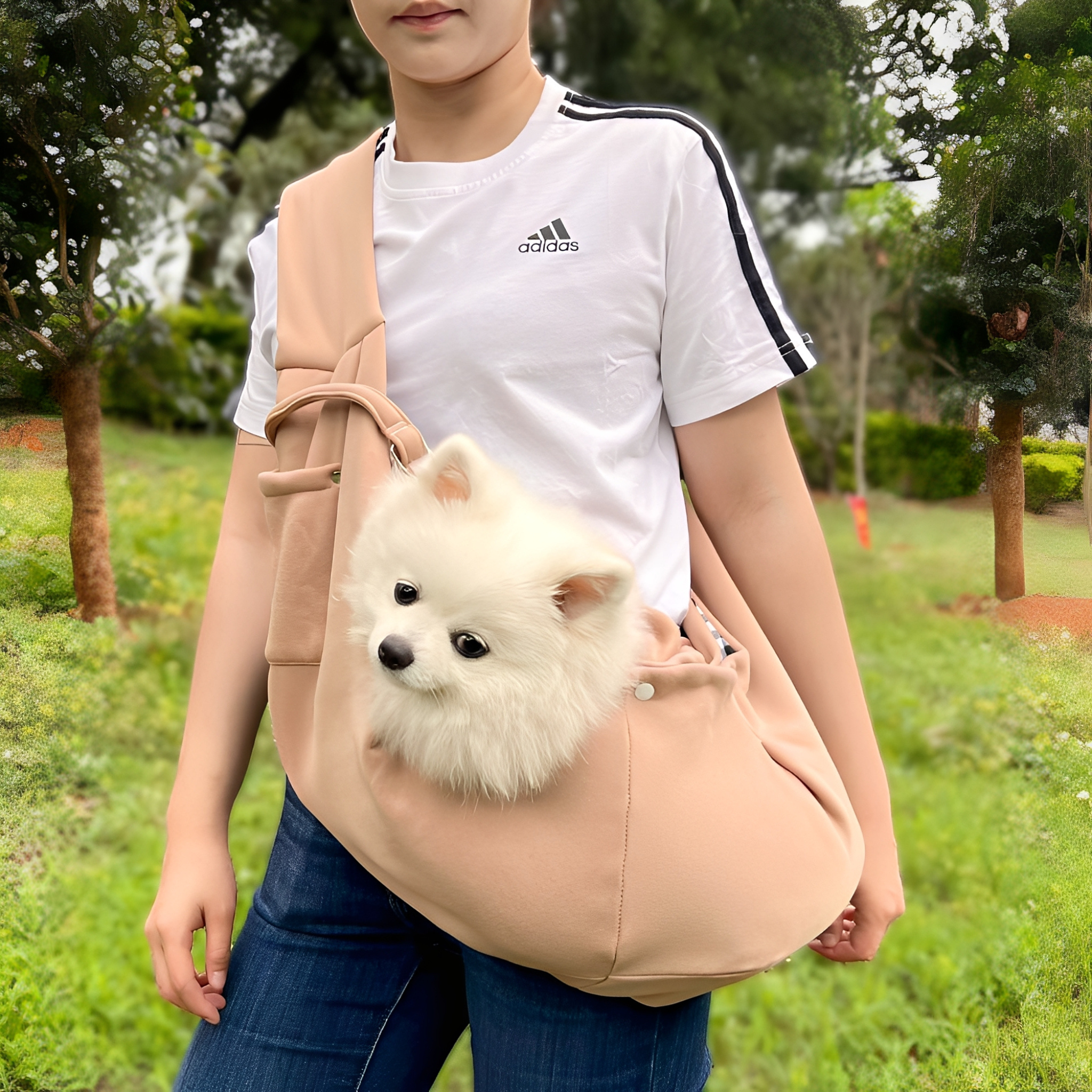 MilaCarry | Komfort-Tragetasche für kleine Hunde & Katzen – Freihändig & Sicher