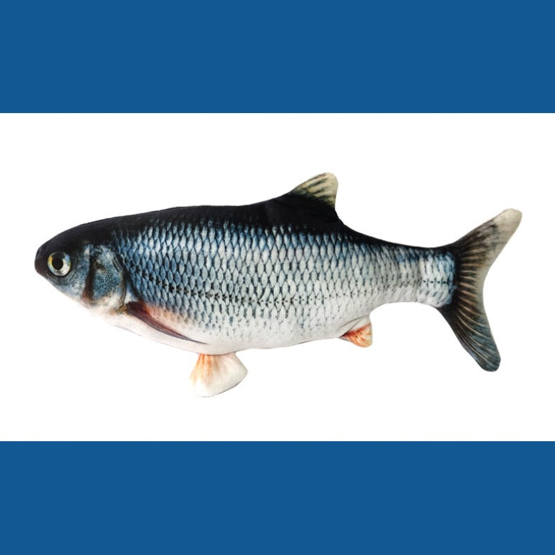 FeliFun | Realistisches Fisch-Plüschspielzeug für Katzen mit Bewegungseffekt