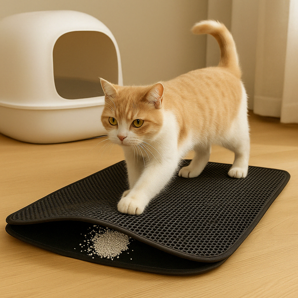 Felina | Rutschfeste Katzenstreumatte mit Wabenstruktur