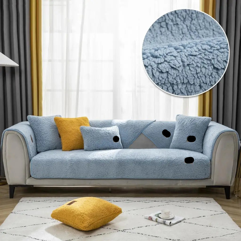 FurNix | Möbel-Kratzschutzmatte im Lammfell-Design