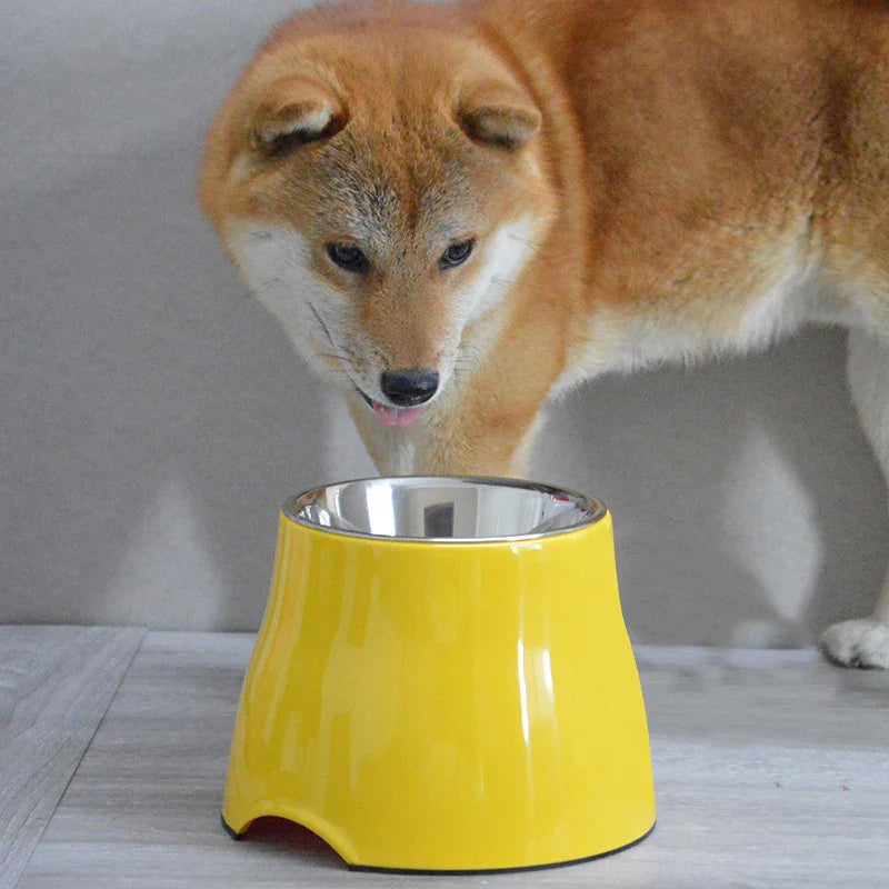 Arvetti | Ergonomischer Futternapf für Hunde & Katzen mit Edelstahlschale