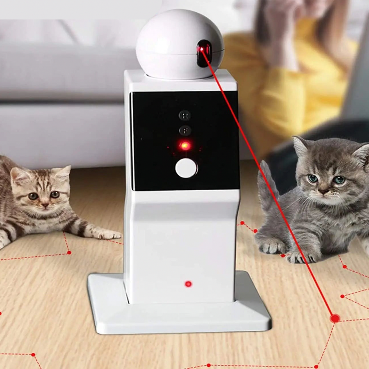 FeliNova | Intelligentes Laser-Spielzeug mit Automatikmodus für Katzen
