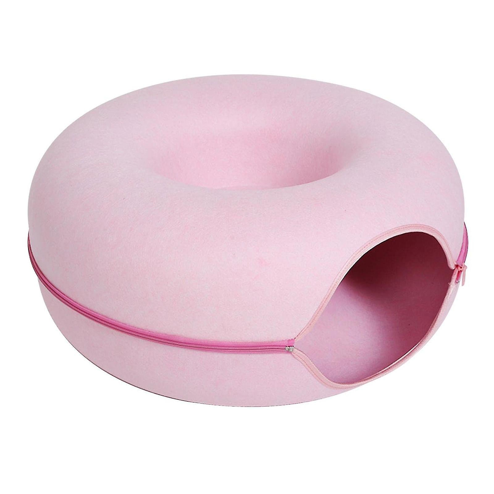 Minala | Kuscheliges Katzenbett & Spielhaus im Donut-Design