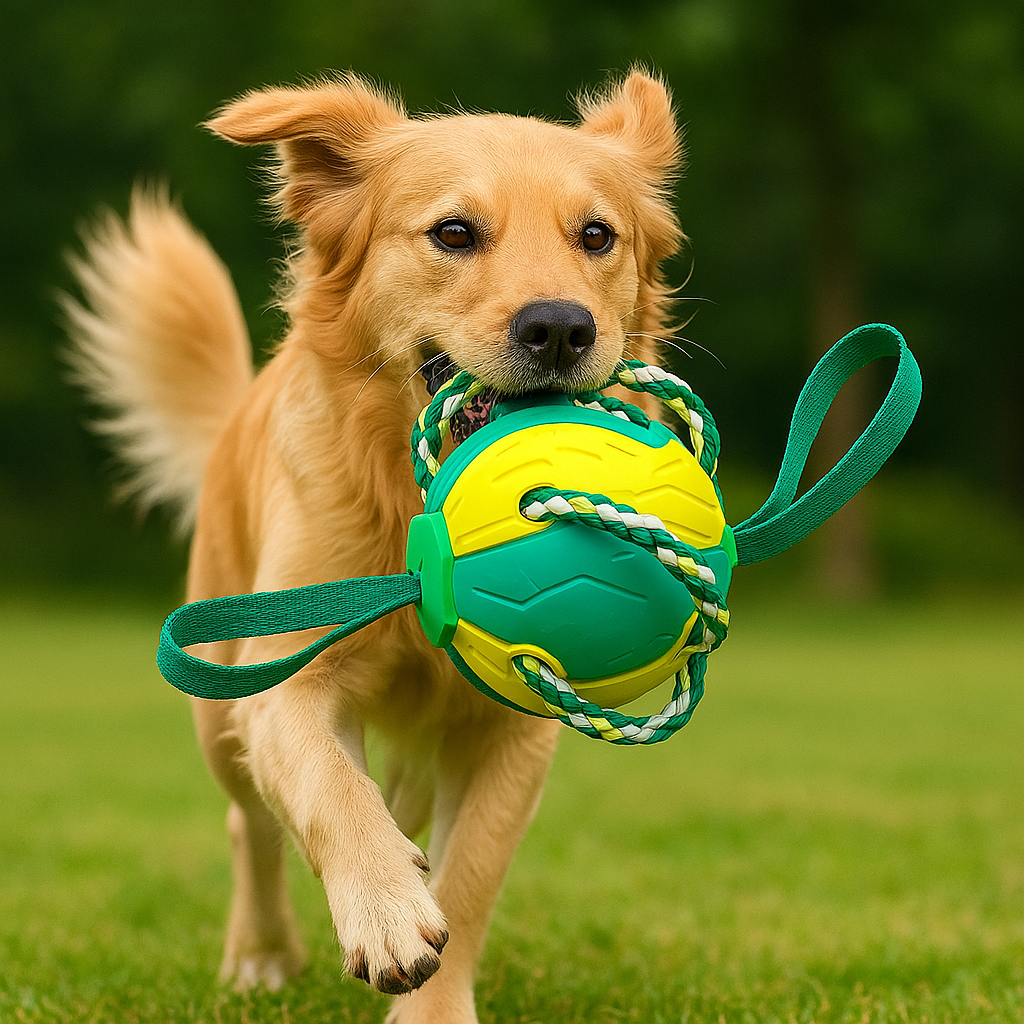 Balloro | Robuster Zerr- und Kauspielball für aktive Hunde