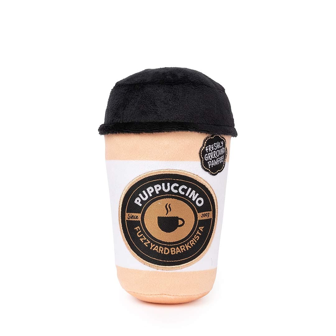 Pawfee Club | Plüsch-Kaffee-Spielzeug für Hunde – Puppuccino Edition
