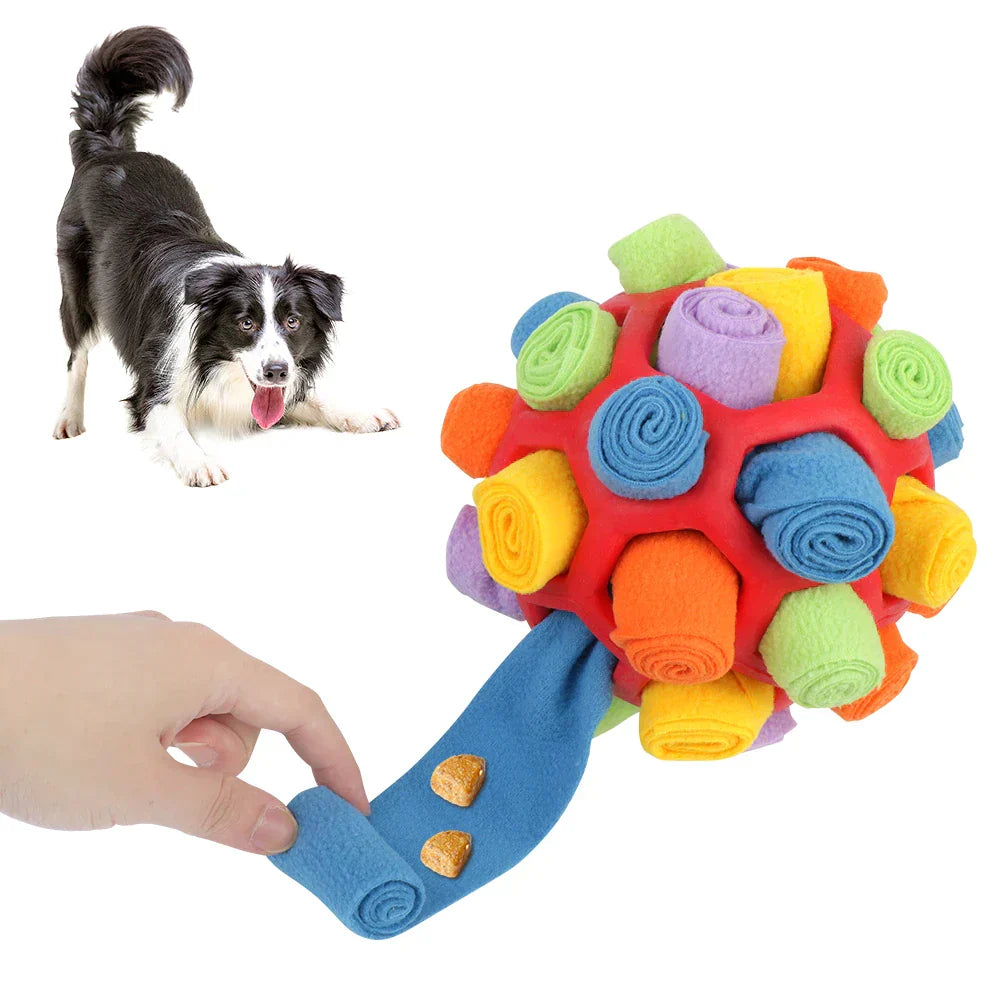 RudiSniff | Intelligenz-Schnüffelball für Hunde mit Leckerli-Versteck