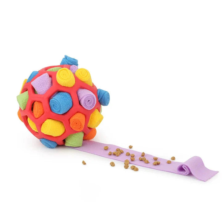 RudiSniff | Intelligenz-Schnüffelball für Hunde mit Leckerli-Versteck