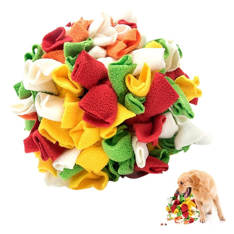 RudiSniff | Intelligenz-Schnüffelball für Hunde mit Leckerli-Versteck