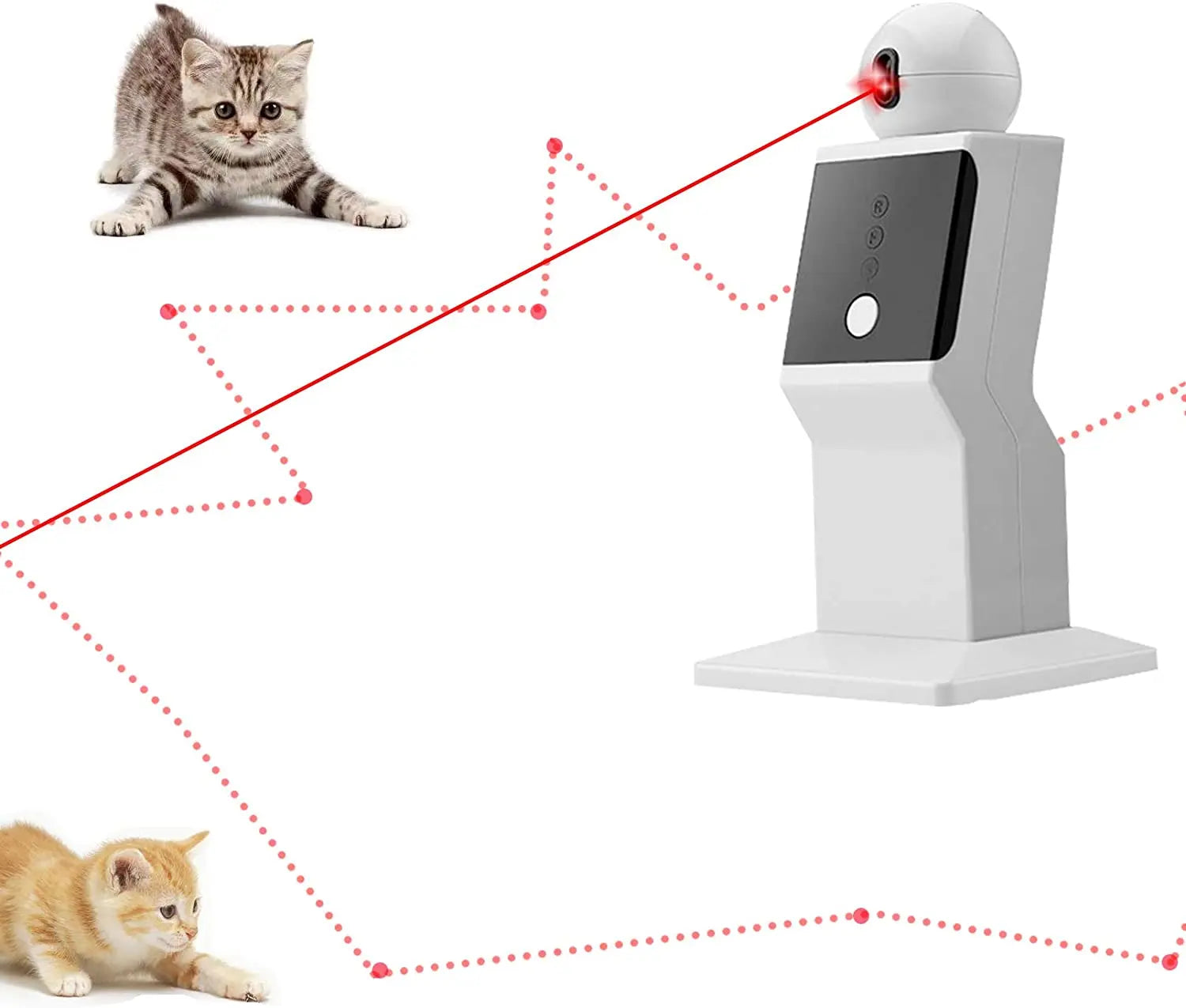 FeliNova | Intelligentes Laser-Spielzeug mit Automatikmodus für Katzen