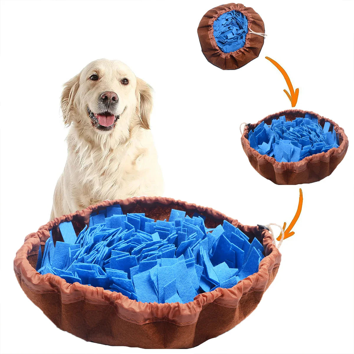 BrunoTail | Intelligente Schnüffelmatte für Hunde mit Ziehverschluss