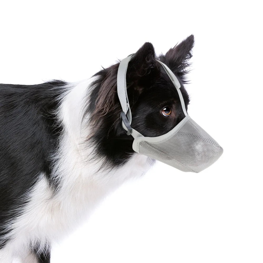 HassoGuard | Atmungsaktiver Maulkorb für Hunde aus Mesh-Gewebe