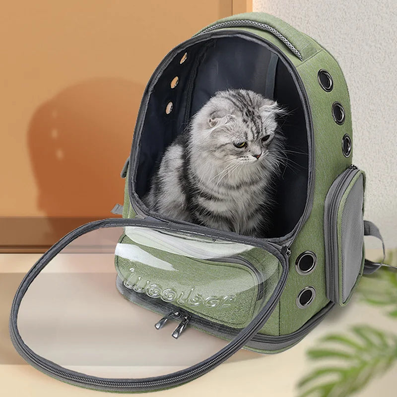 AirPaw | Transparenter Katzenrucksack mit Belüftung