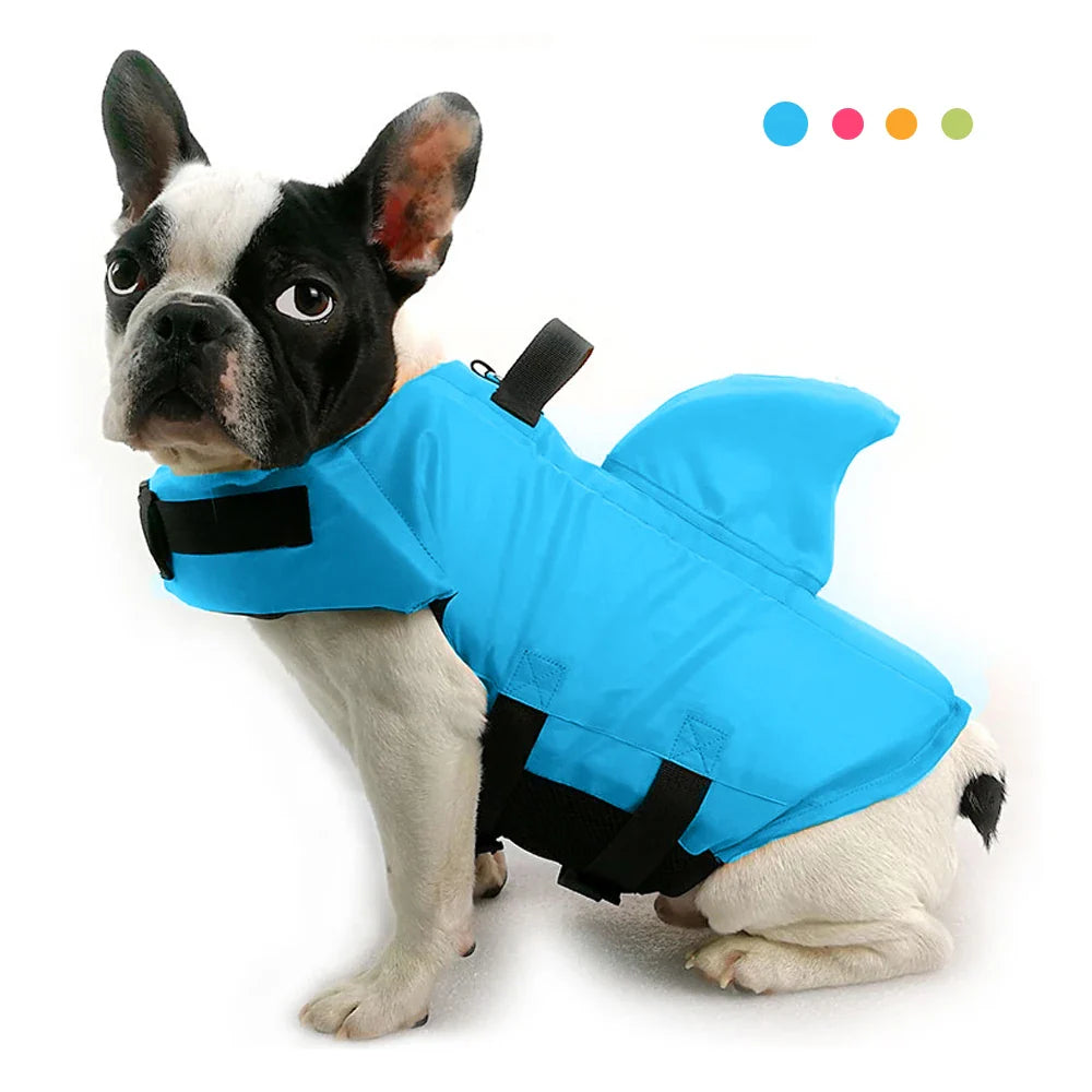 Aqualo | Schwimmweste für Hunde mit Haiflossen-Design