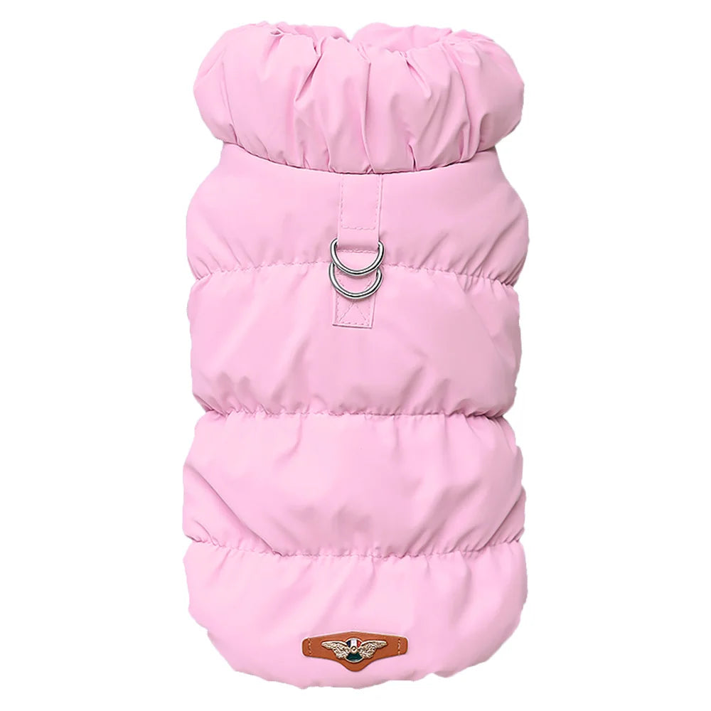 LeoWuff | Gefütterte Winterjacke für kleine Hunde mit D-Ring