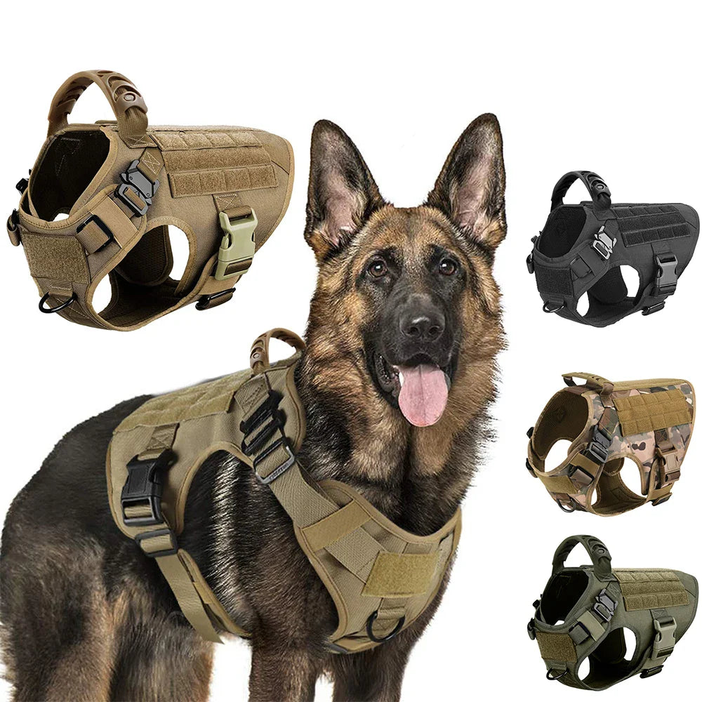 K9Guard | Taktisches Hundegeschirr mit Griff & MOLLE-System