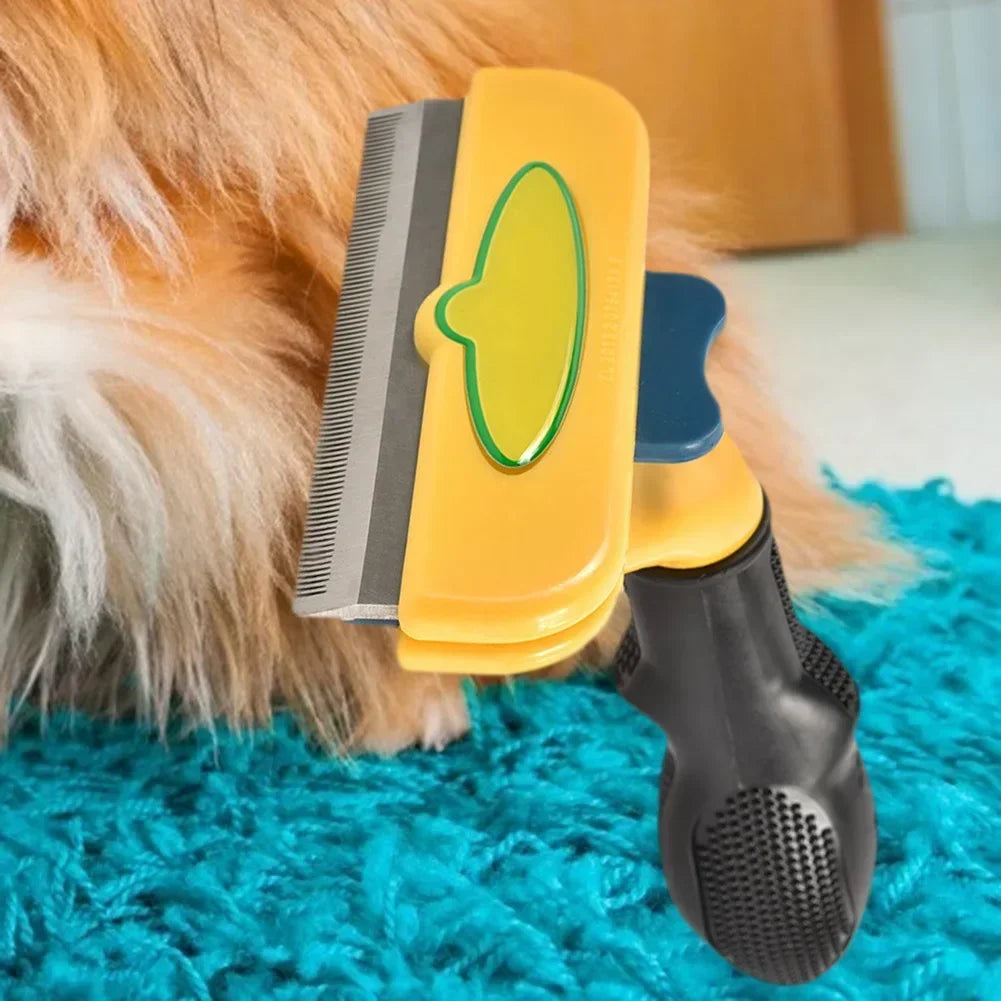 FellMeister | Profi-Enthaarungsbürste für Hunde & Katzen mit ergonomischem Griff