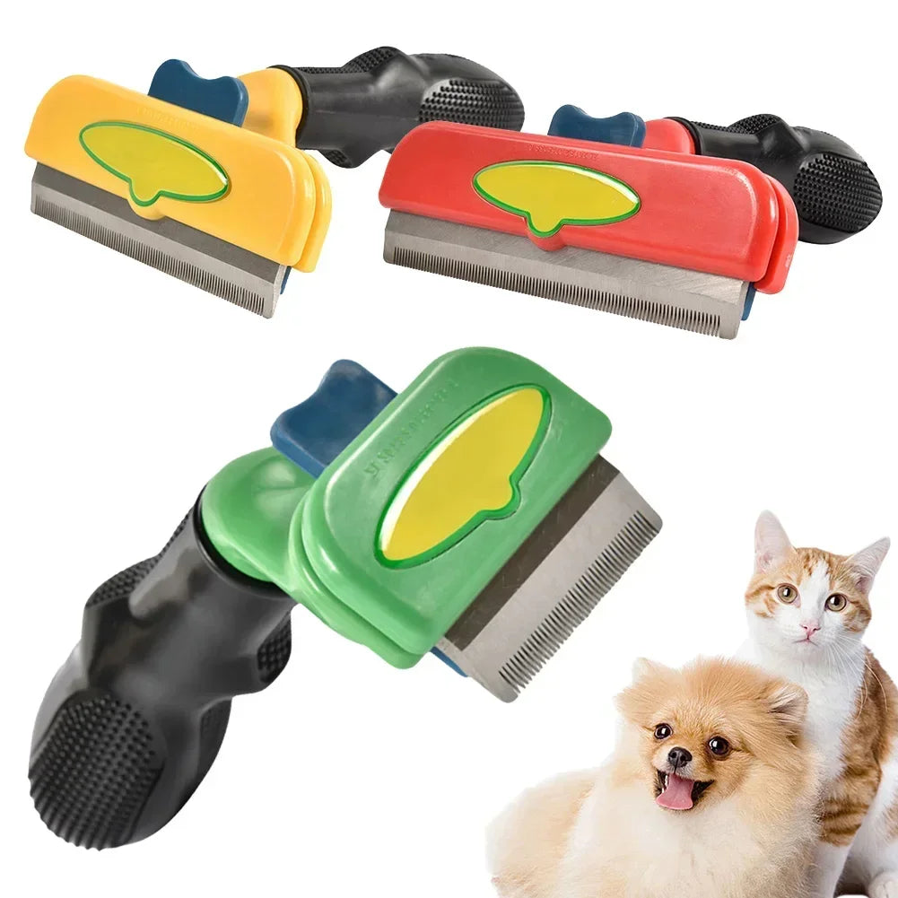 FellMeister | Profi-Enthaarungsbürste für Hunde & Katzen mit ergonomischem Griff