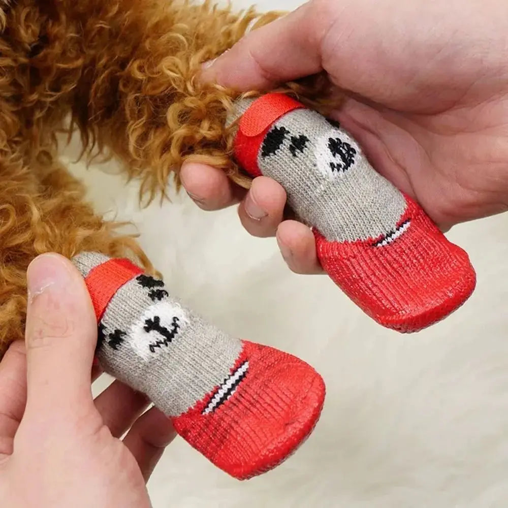 Pawzy | Wasserdichte Hundesocken mit rutschfester Gummisohle