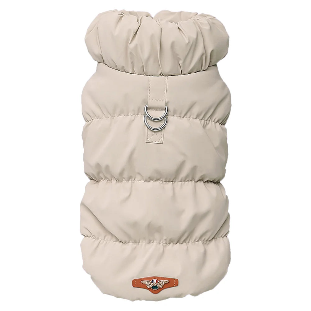 LeoWuff | Gefütterte Winterjacke für kleine Hunde mit D-Ring