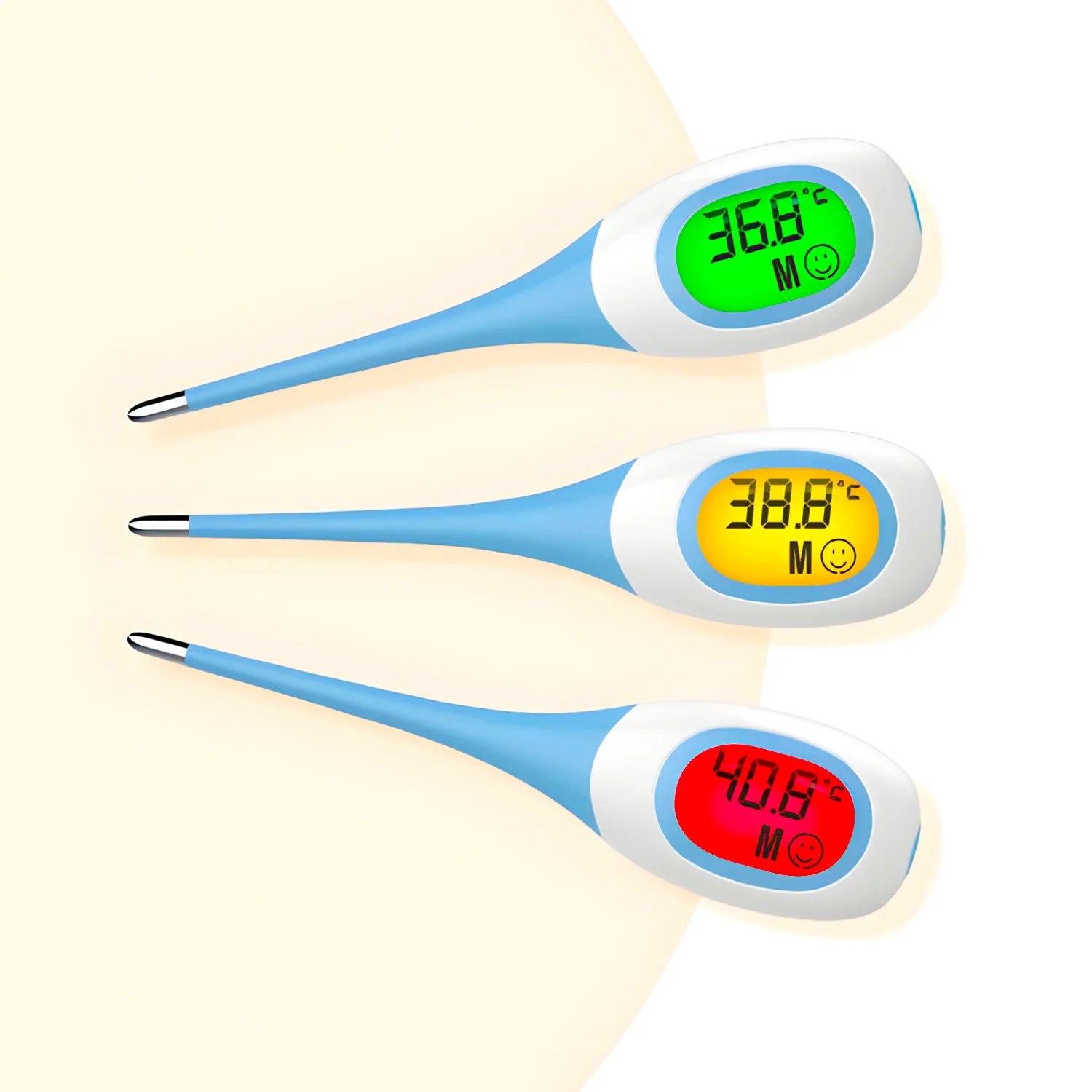 Lioro | Flexibles Digital-Thermometer für Haustiere mit Hintergrundbeleuchtung