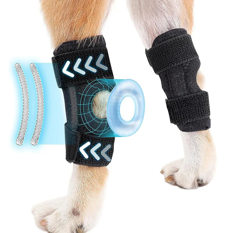 Caniflex | Orthopädische Knie- & Beinschiene für Hunde mit Gel-Polsterung
