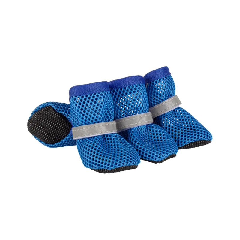 Nox | Atmungsaktive Hundeschuhe mit Anti-Rutsch-Sohle im 4er-Set