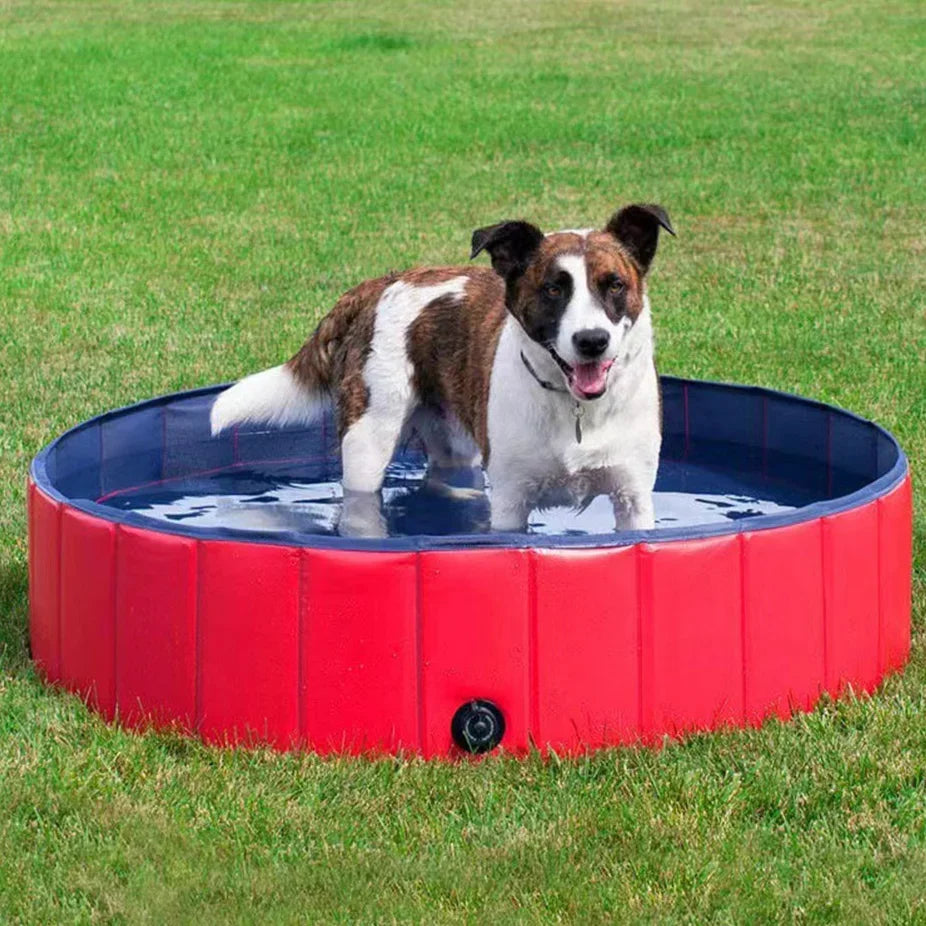 Balu | Faltbarer Hundepool mit Ablassventil für Garten & Terrasse