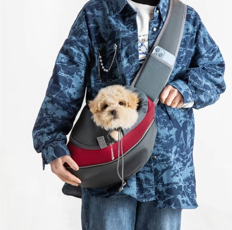 CarryCanis | Tragetasche für Hunde mit Schultergurt und Atmungsnetz
