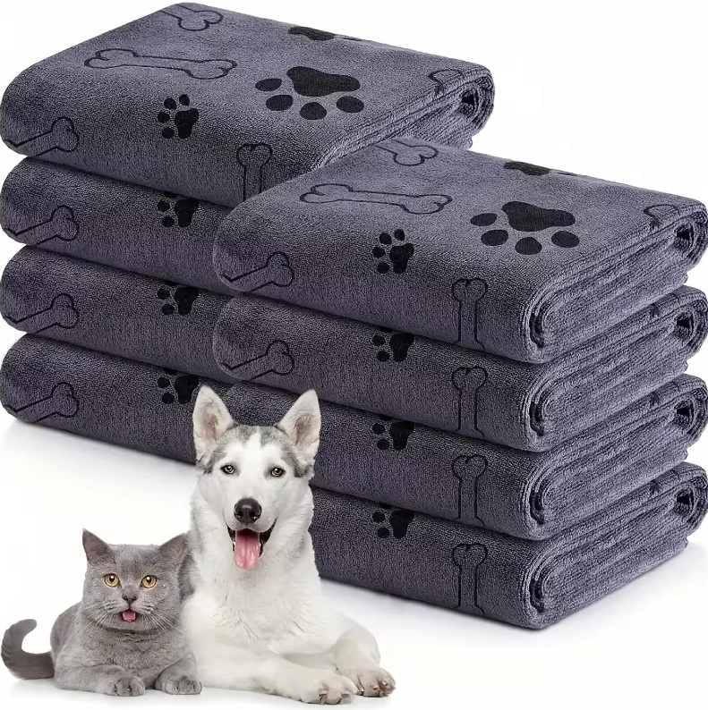FellFlair | Superabsorbierendes Mikrofaser-Handtuch für Hunde & Katzen