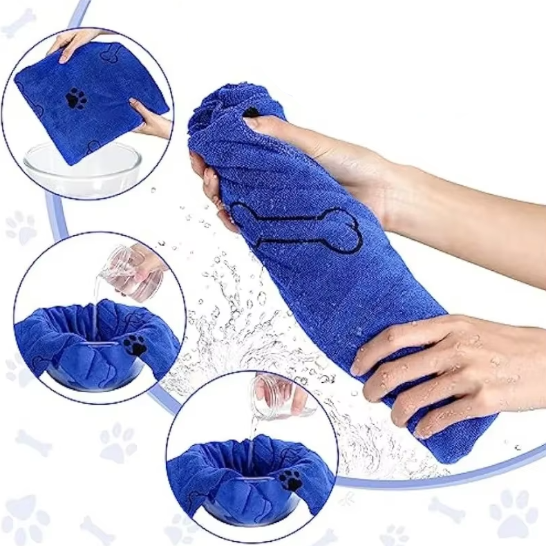 FellFlair | Superabsorbierendes Mikrofaser-Handtuch für Hunde & Katzen