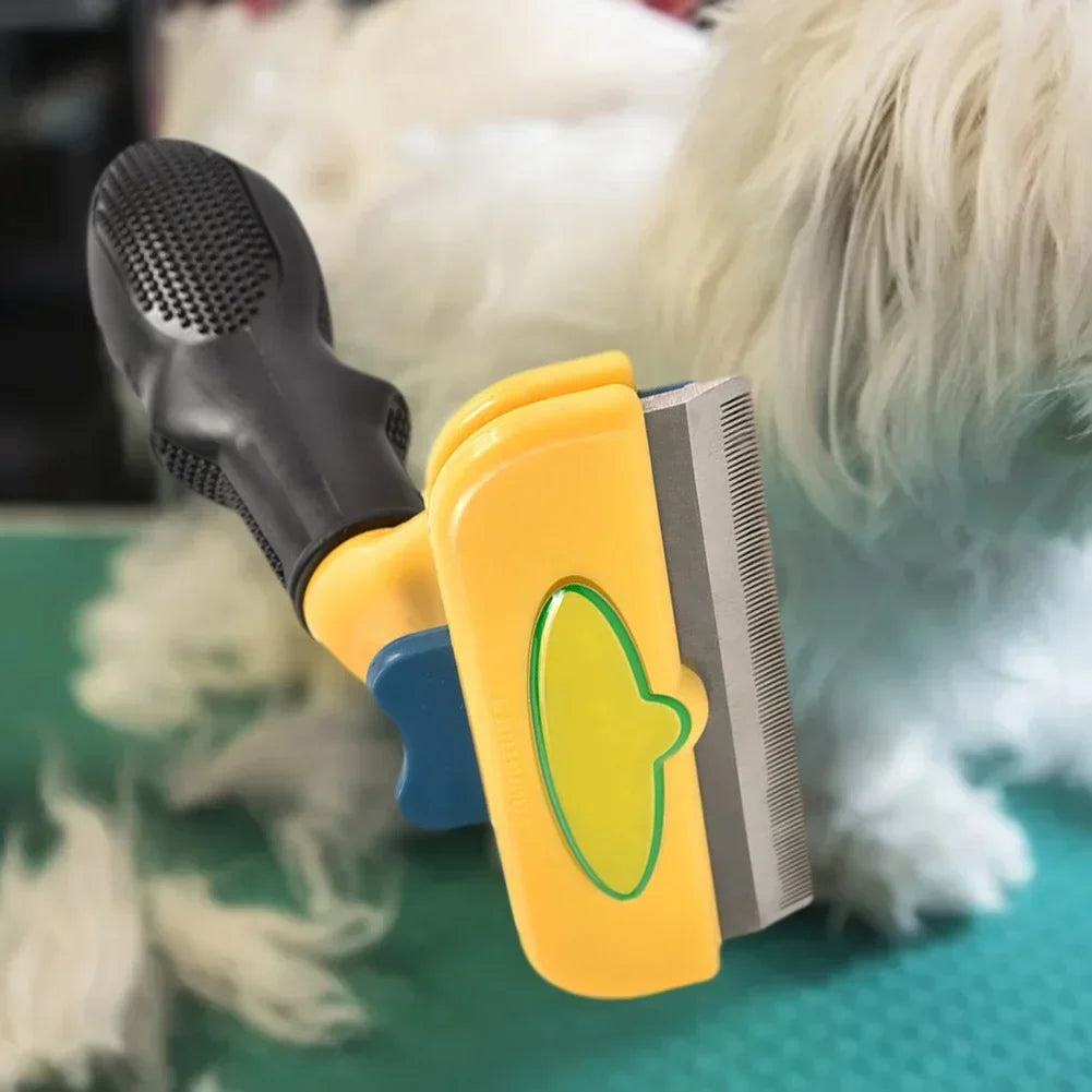 FellMeister | Profi-Enthaarungsbürste für Hunde & Katzen mit ergonomischem Griff